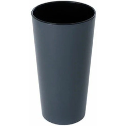 Кашпо для цветов со вставкой GARDENPLAST "КАМЕЛИЯ" 63010 графит