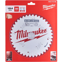 Диск для циркулярной пилы по дереву Milwaukee 184х30х1,8 мм 48Z (4932471298)