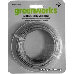 Леска для триммера Greenworks 2926607