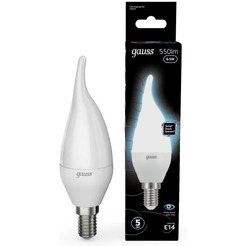 Лампа светодиодная "На ветру" GAUSS C37 6,5W 4100K E14