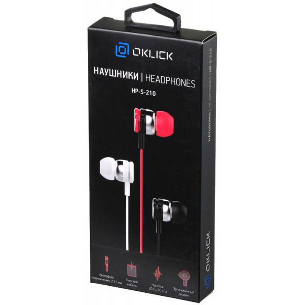 Наушники Oklick D1-1R HP-S-210 красный