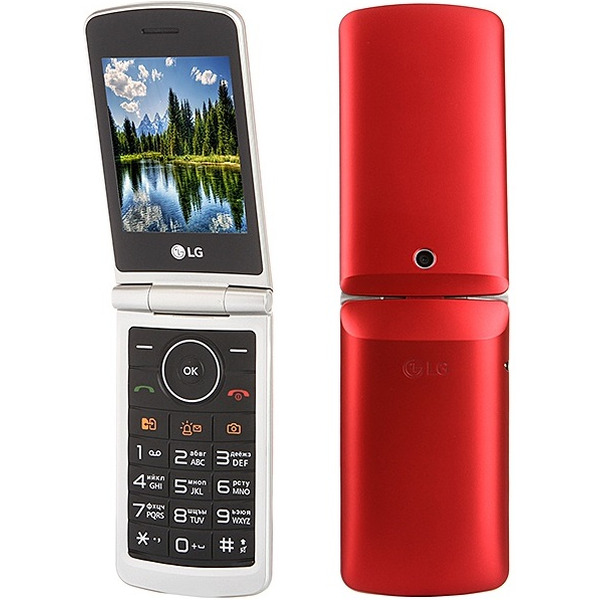 Телефон стандарта gsm LG LG-G360 (F300 Folder Dual) красный