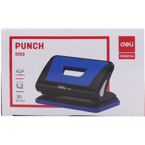 Дырокол ESSENTIAL DELI 0103BLUE