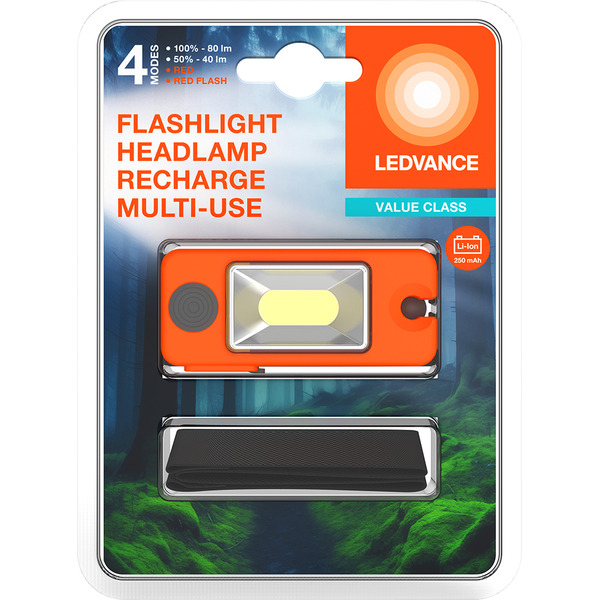 Фонарь налобный LEDVANCE FLASHL HEADL RECH MULTI