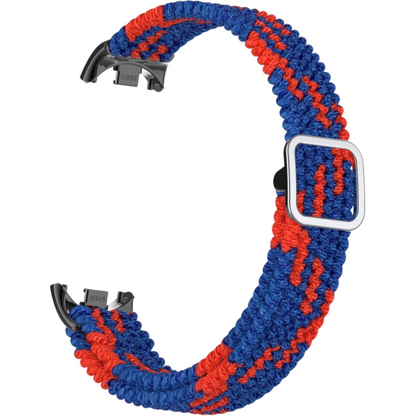 Ремешок Bingo Braided для Xiaomi Mi Band 8 Синий с красным