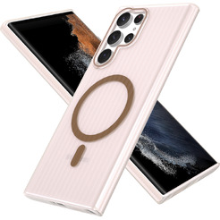 Задняя накладка CASE Translucent Strip Samsung Galaxy S22 Ultra, золотой