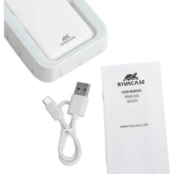 Внешний аккумулятор RIVACASE VA2572 (20000 мАч) White