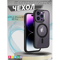 Бампер Bingo Metal Magnetic iPhone 12/12 Pro Черный