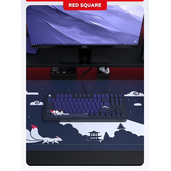 Клавиатура Red Square Alumix TKL Classic Kitsune RSQ-20051 (черный, g3ms Aquamarine)