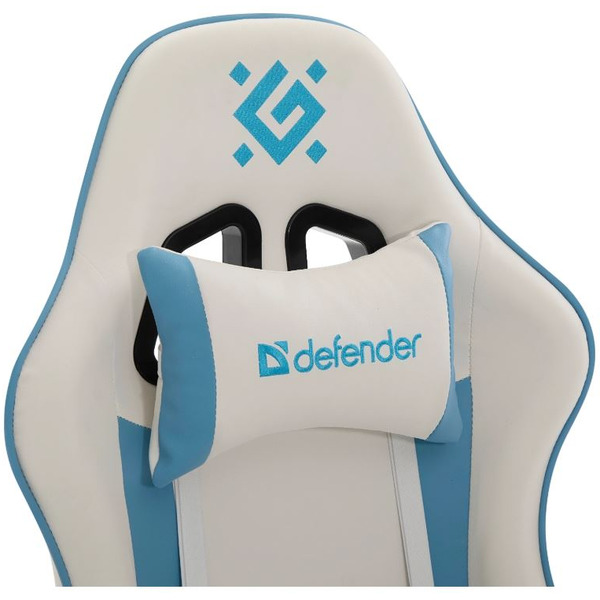 Кресло компьютерное Defender Legas (белый/голубой)