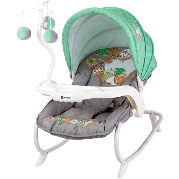 ШЕЗЛОНГ LORELLI DREAM TIME GREEN&GREY SNAIL