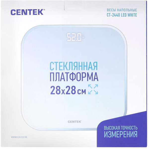 Весы напольные Centek CT-2440 (белый)
