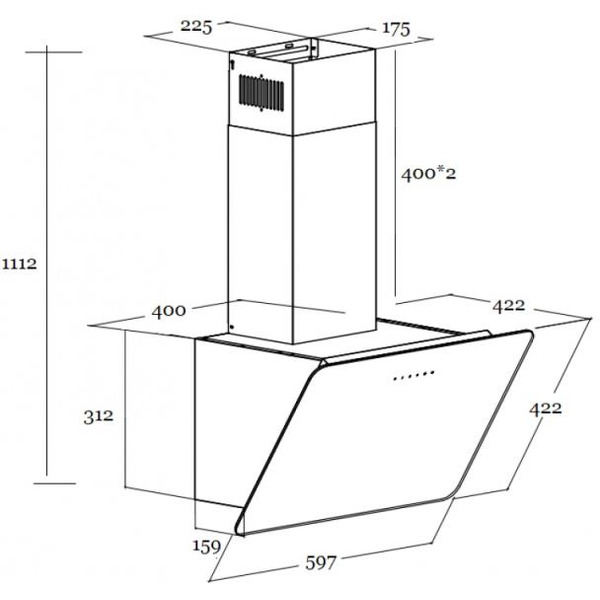 Кухонная вытяжка Schtoff Macau 60 (черный)