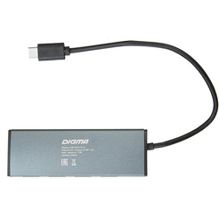 Разветвитель Digma HUB-4U3.0-UC-G