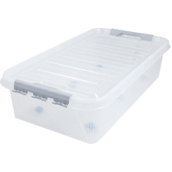 Ящик подкроватный с крышкой на колесах Полимербыт «Профи комфорт» 35 л. 4379700