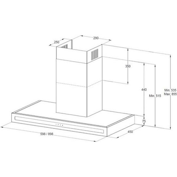 Кухонная вытяжка Korting KHC 9877 N