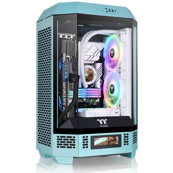Корпус Thermaltake The Tower 300 Turquoise CA-1Y4-00SBWN-00