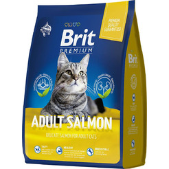Сухой корм для кошек Брит Premium Cat Adult Salmon 5049615 (2кг)