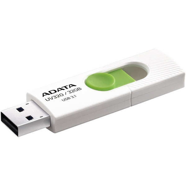 USB флэш накопитель A-Data UV320 32GB (белый/зеленый)