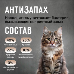 Наполнитель для туалета Ok-Lock Растительный Кофе комкующийся (2.15кг/5л)