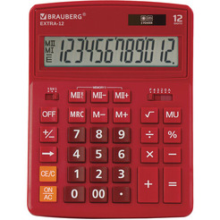 Калькулятор BRAUBERG Extra 12-WR 250484 (бордовый)