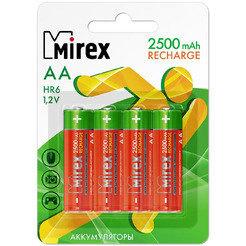 Аккумулятор Mirex AA 2500mAh 4 шт 23702-HR6-25-E4