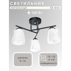 Люстра Aitin-Pro НПБ 02-3x60-101 XA1075/3