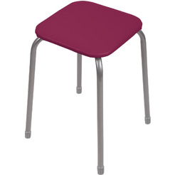 Табурет НИКА Эконом 3 ТЭ3/ТК (темно-красный)