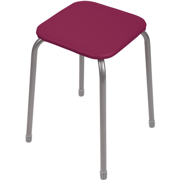 Табурет НИКА Эконом 3 ТЭ3/ТК (темно-красный)