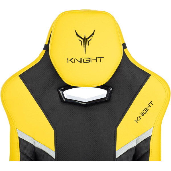 Кресло игровое Бюрократ Knight Thunder 5X (черный/желтый)