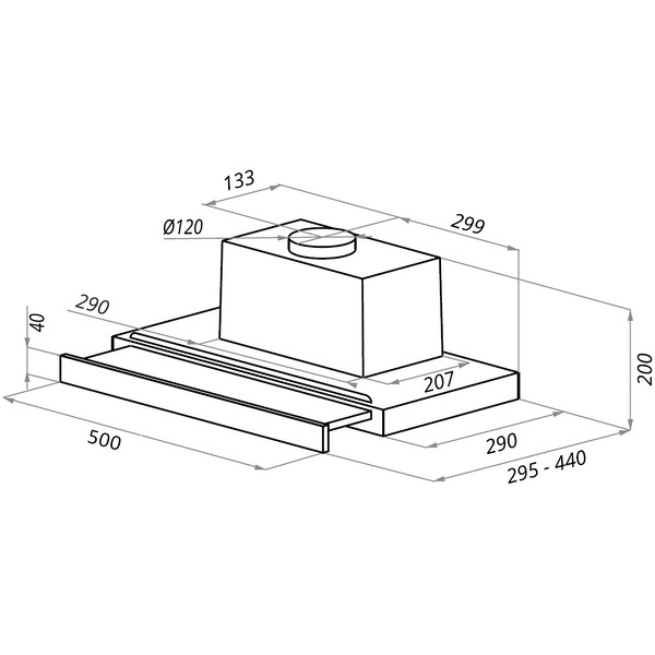 Кухонная вытяжка Ciarko Turbo 50 GWH
