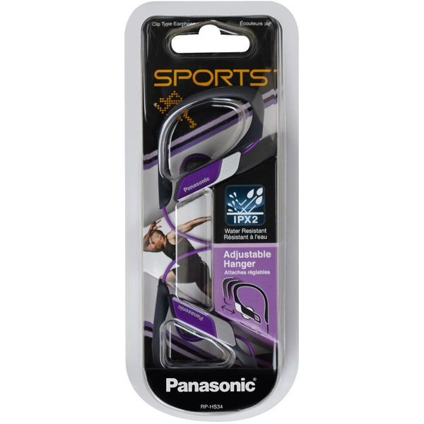 Спортивные наушники PANASONIC RP-HS34E-V фиолетовый