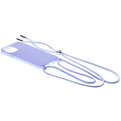 Бампер Bingo Lanyard для Apple iPhone 12 (фиолетовый)