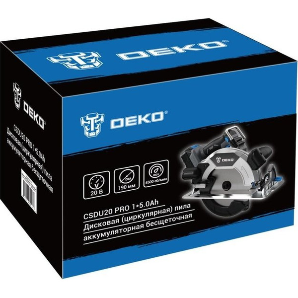Циркулярная пила Deko CSDU20 PRO 083-1105