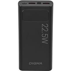 Мобильный аккумулятор Digma DGPF20A 20000mAh (черный)