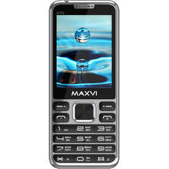 Мобильный телефон Maxvi X10i +ЗУ WC-112 (серебристый)