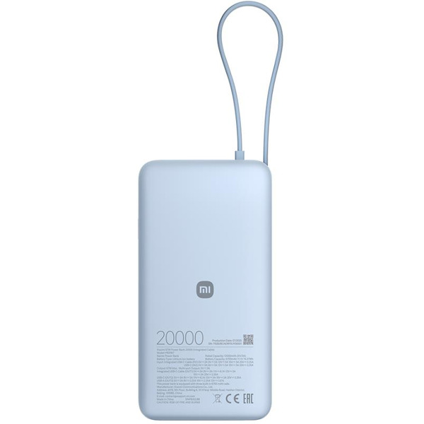 Портативное зарядное устройство Xiaomi 67W Power Bank 20000mAh BHR08O8GL (голубой)