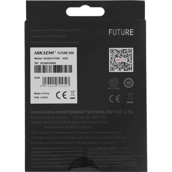 SSD Hikvision Future 1TB HS-SSD-FUTURE 1024G