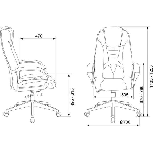 Кресло игровое Zombie 8 (1583540) черный/желтый