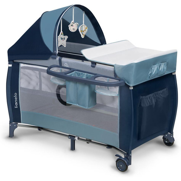 Кровать-манеж Lionelo Sven Plus (Blue Navy)