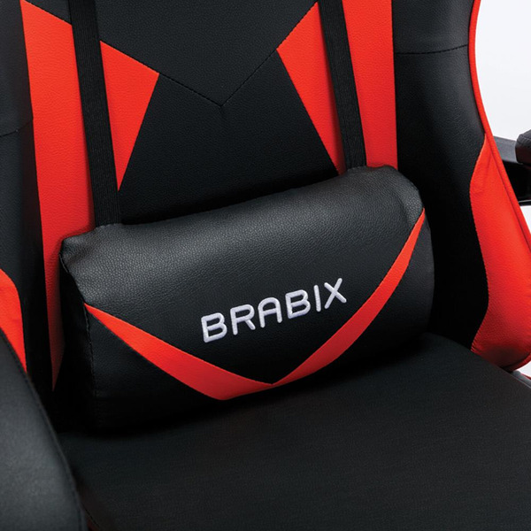 Кресло BRABIX Dexter GM-135 (черный/красный) 532799