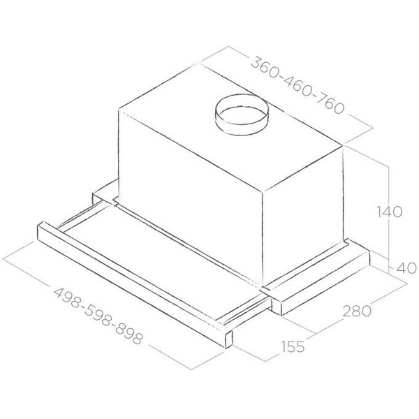 Кухонная вытяжка Elica Elite 14 Lux GRVT WH/A/60