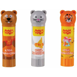 Набор клей-карандаш Мульти-Пульти "Зверята: Бобер, Леопард, Мышь" GS_41907