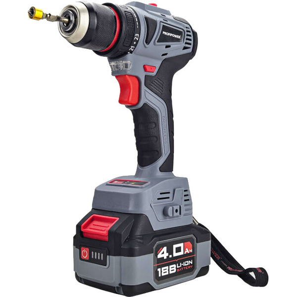 Набор инструментов Profipower E0220 (шуруповерт, болгарка, 2 АКБ, кейс)