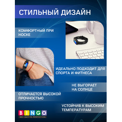 Ремешок Bingo Silicone для HUAWEI Band 8/8 NFC/9/9 NFC (черный)