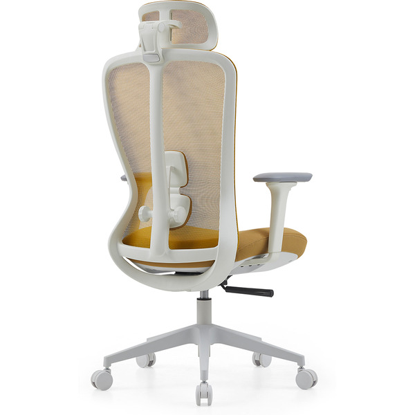 Офисное поворотное кресло SPARX FX-28-2 Fansil (White / Yellow)