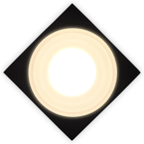 Точечный светильник Ambrella light TN1316 SBK/FR (черный песок/белый матовый)