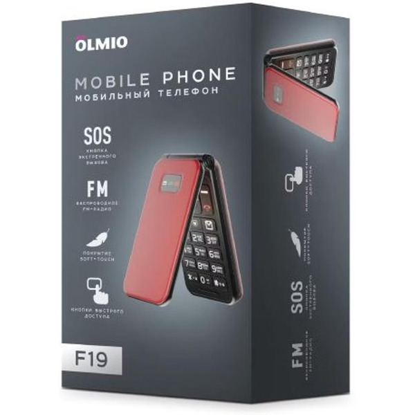 Мобильный телефон Olmio F19 (красный)