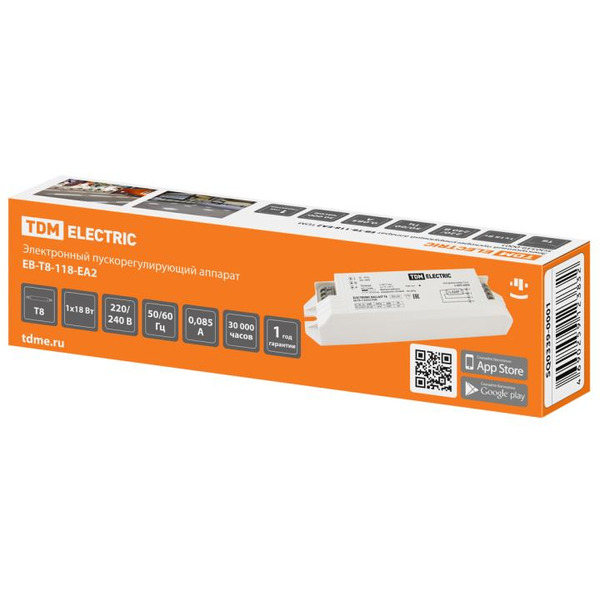 Электронный пускорегулирующий аппарат TDM Electric EB-T8-118-EA2 SQ0339-0001