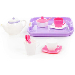 Набор детской посуды Полесье Алиса 58959 (на 2 персоны, в сеточке)